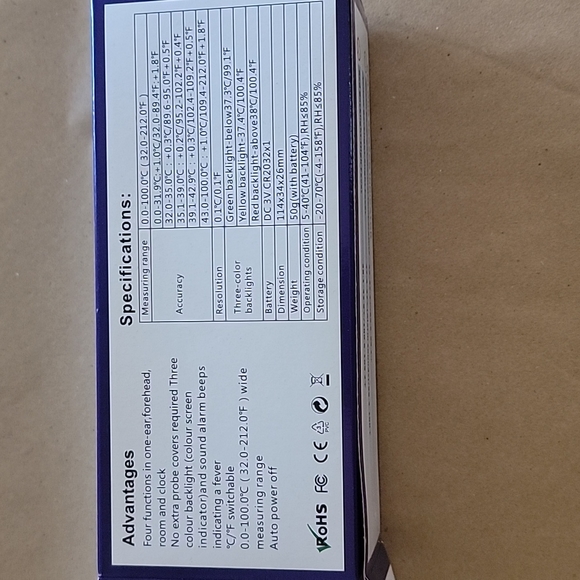 8 in 1 Infrared Thermometer Colour Screen Indicator by Shenzhen NEW WITH TAGS - Picture 4 of 5